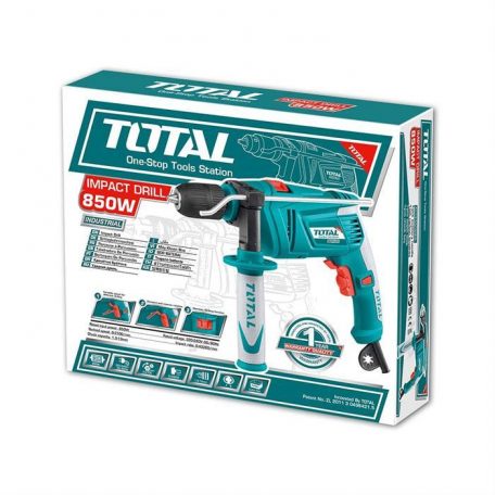 Masina de gaurit cu percutie Total 850W, 5, atomico.ro