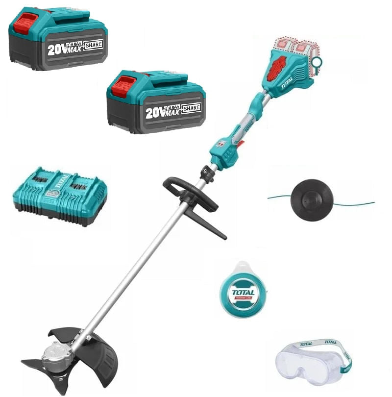 Motocoasa LI-ION si trimmer TOTAL - 40V INCLUDE 2 BATERII, 1 INCARCATOR, 1, atomico.ro