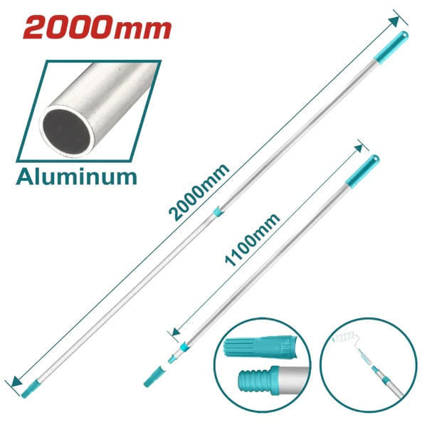 Tija telescopica TOTAL din aluminiu, 200 cm, 1, atomico.ro