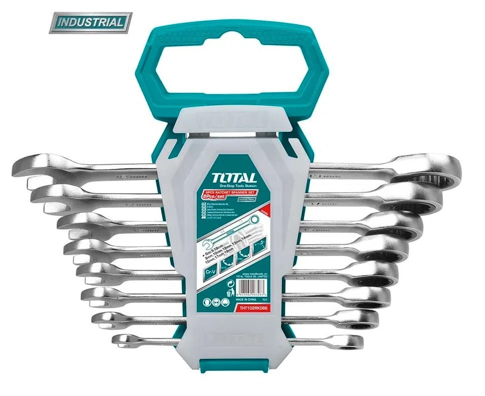 Set 8 chei combinate cu clichet TOTAL Industrial - RESIGILAT, 1, atomico.ro