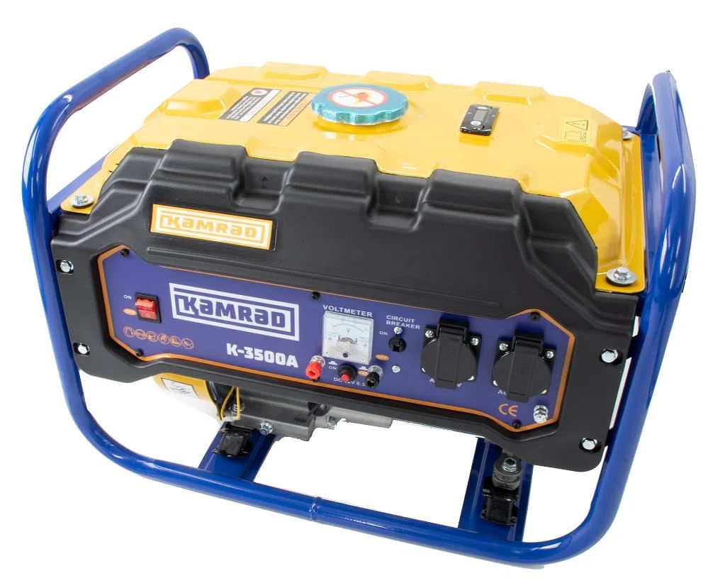 Generator de curent Kamrad K-3500A, 3000W, 7.5CP, stabilizator tensiune AVR, monofazat RESIGILAT, 4, atomico.ro