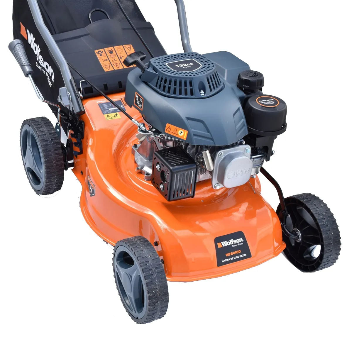 Masina de tuns iarba cu autopropulsie Wolfson, 3.5CP, benzina, latime de lucru 41cm - RESIGILAT, 3, atomico.ro