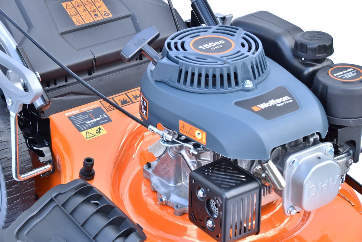 Masina de tuns iarba cu autopropulsie Wolfson, 4CP, benzina, latime de lucru 46cm - Resigilat, 4, atomico.ro