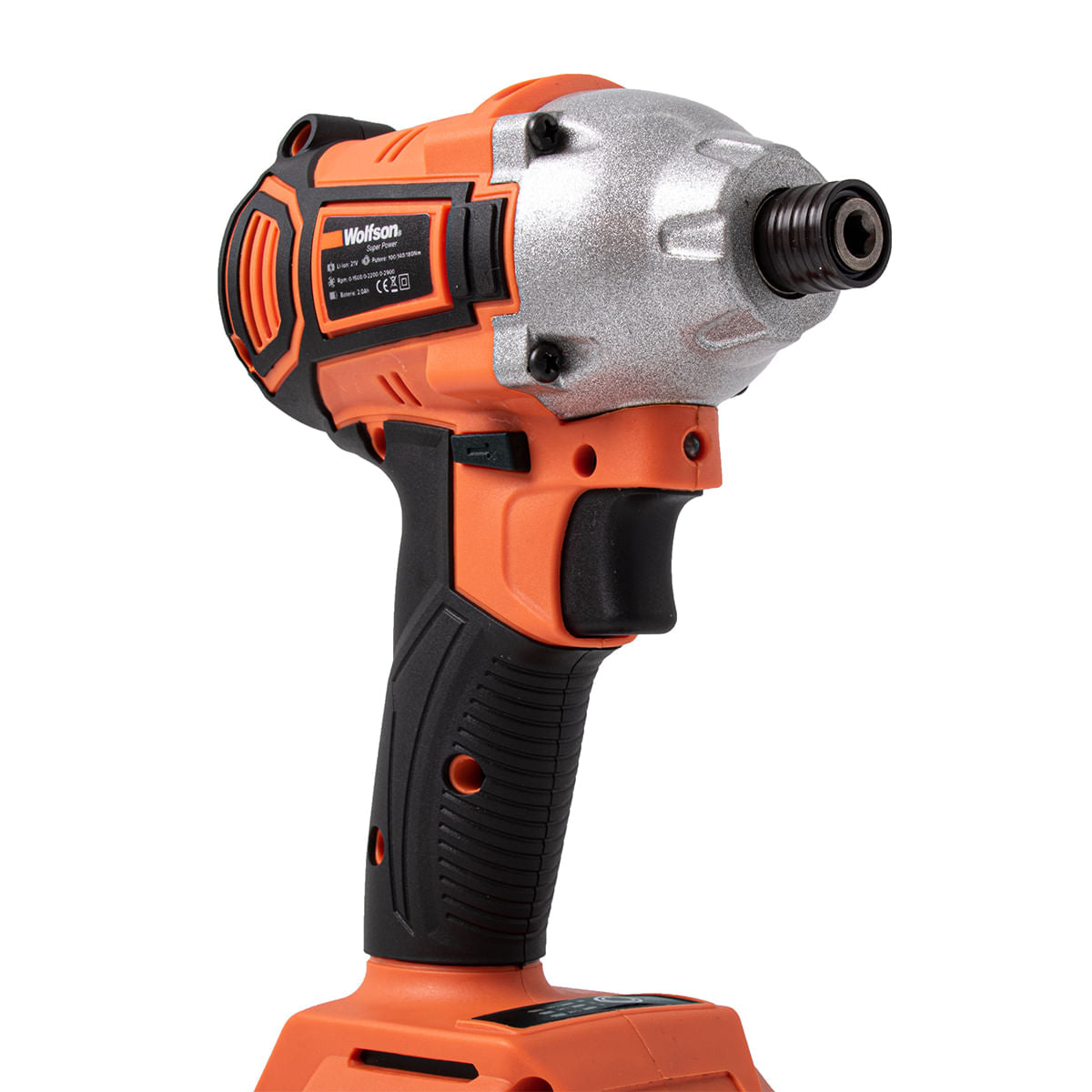 Masina de insurubat cu impact cu acumulator Wolfson - 21V-2.0Ah, 2 acumulatori, Hex 1/4 - RESIGILAT, 2, atomico.ro