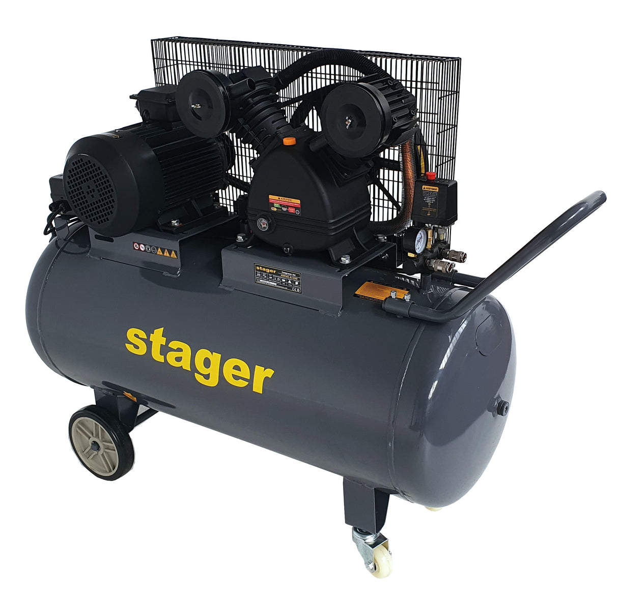 Compresor Stager HM-V-0.6 - 200L, 8bar, 600 l/min, 1, atomico.ro