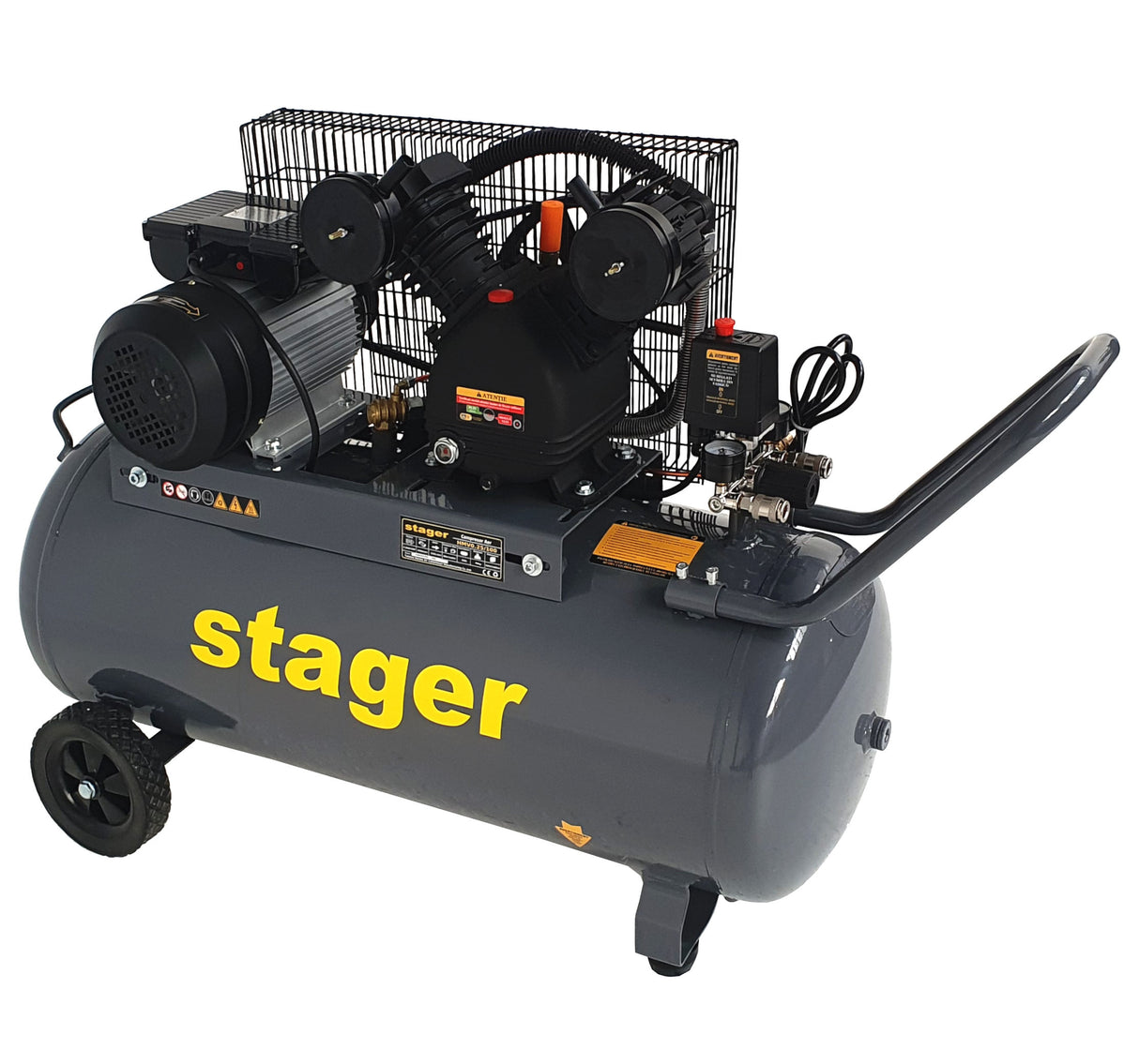 Compresor de aer cu ulei Stager HM-V-0.25/100 - 100L, 8bar, 3, atomico.ro