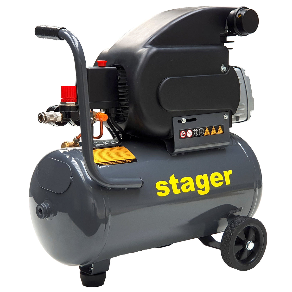 Compresor de aer cu ulei Stager HM2024F - 24L, 8bar, 3, atomico.ro