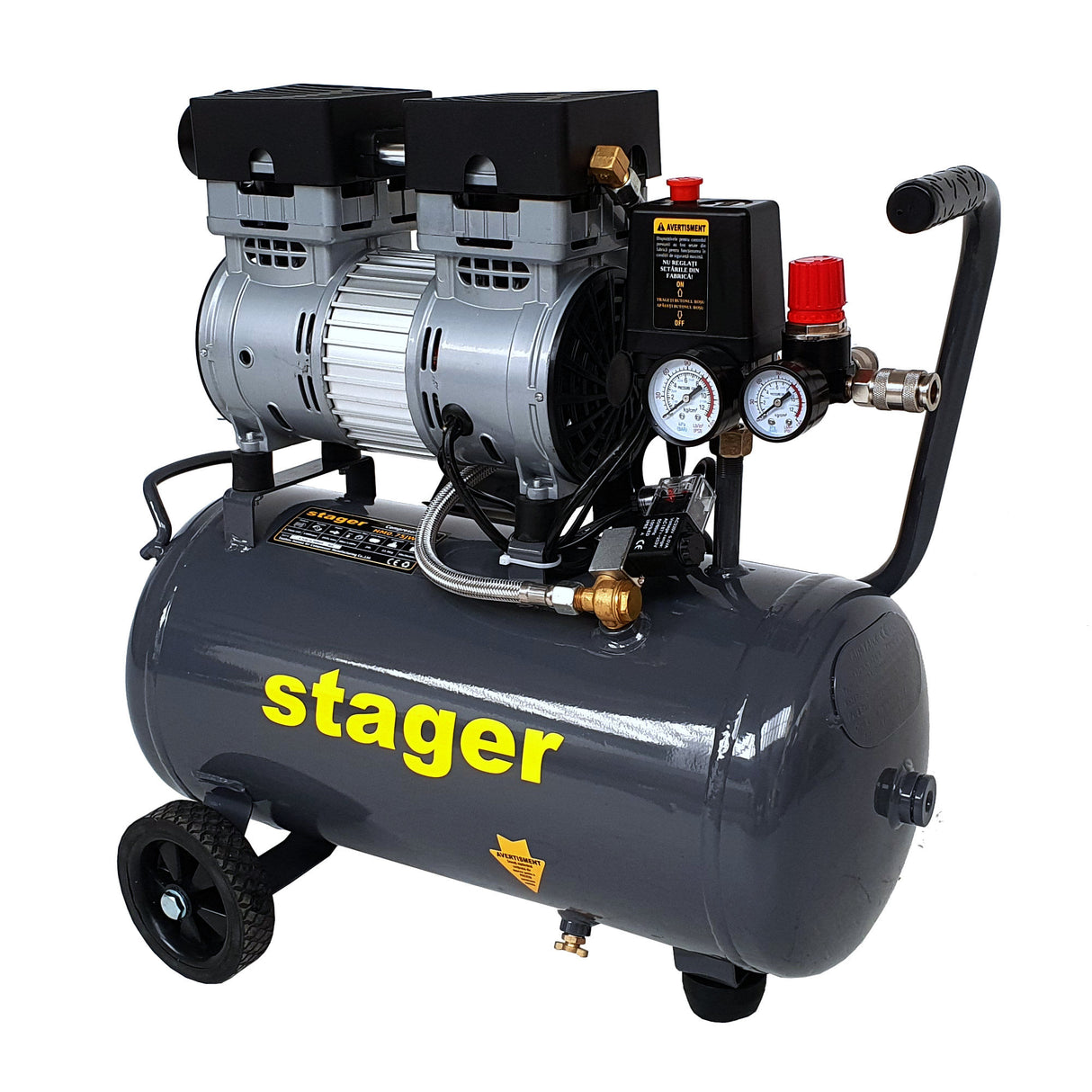 Compresor Stager HM24JW - 0.75cp, 24L, 165 l/min, 1, atomico.ro