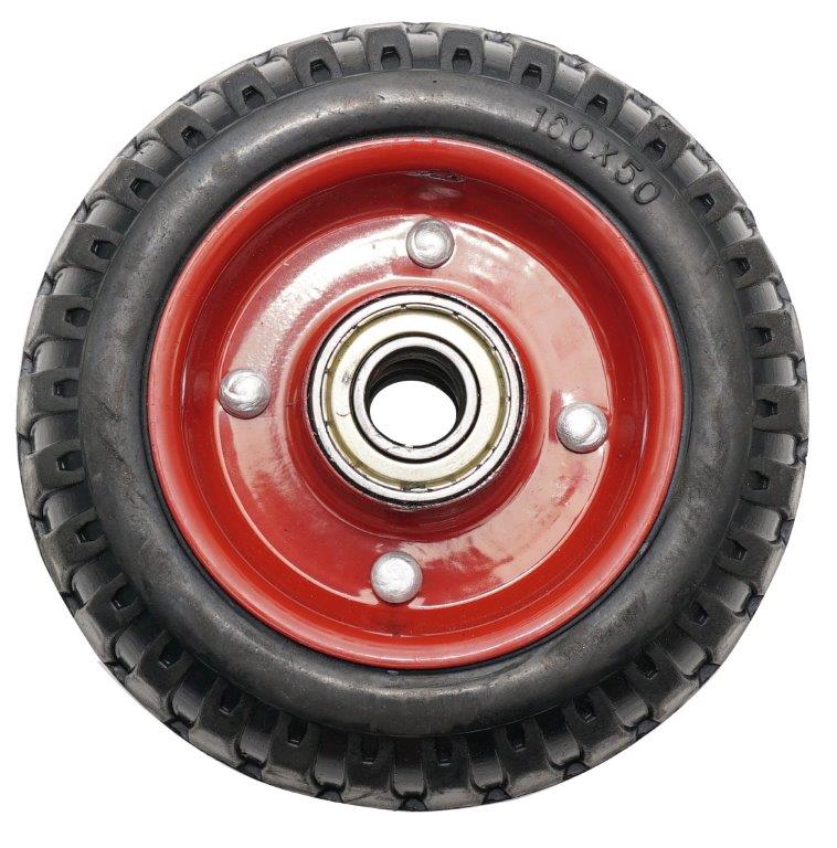 Roata carucior - medie - cauciuc brut striat - rulment - 160x50 6, 1, atomico.ro