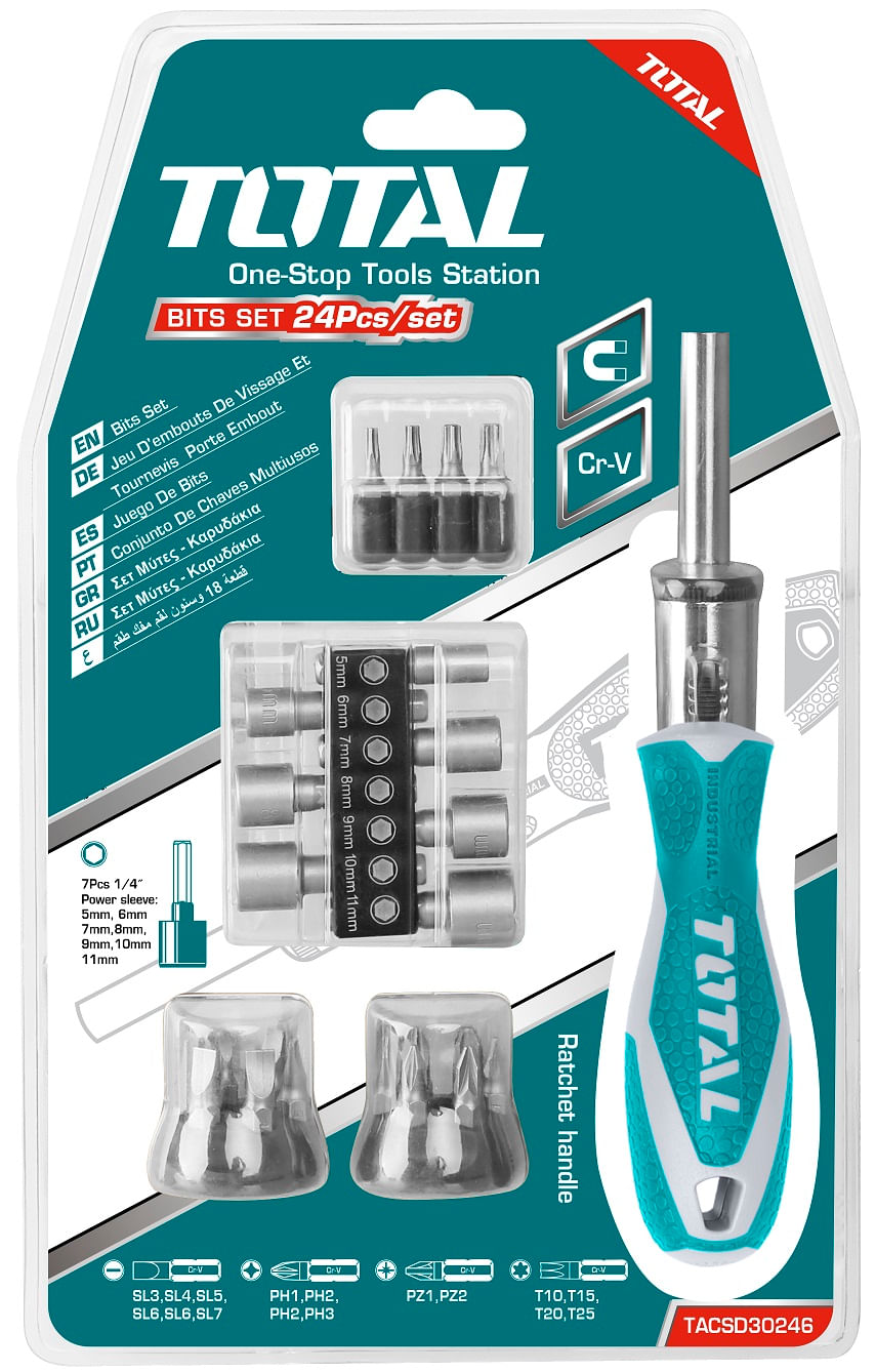 Set 24 surubelnite cu clichet TOTAL, 1, atomico.ro