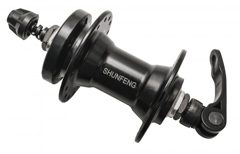 Butuc fata 26, aluminiu, disc, prindere rapida, cu rulment, 32H, 1, atomico.ro