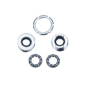 Set cuvete pedalier MTB/ATB/Road, filet BC 1.37"x24T, cos cu bile 1/4"x9 (2 buc), 5 piese/set, 2, atomico.ro