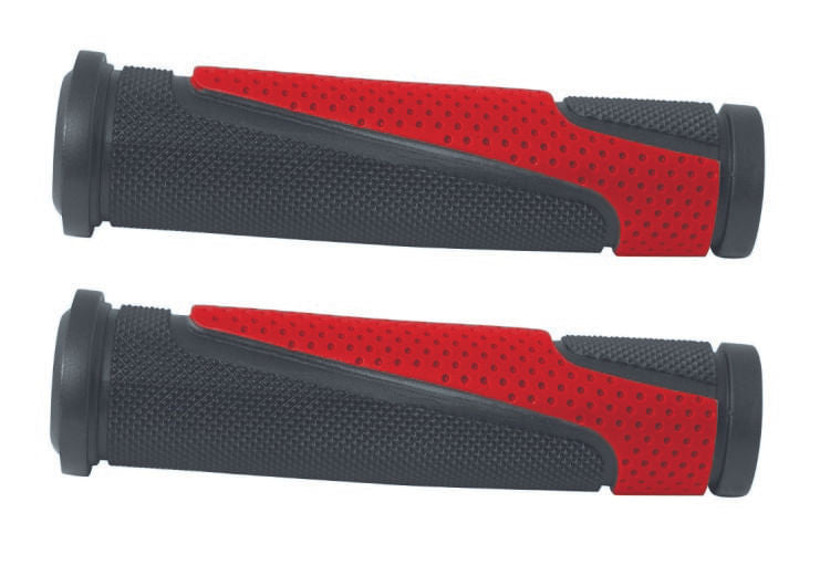 Mansoane Caper din TPR, forma ergonomica anti-alunecare, bi-color negru/rosu, 130 mm, 2, atomico.ro