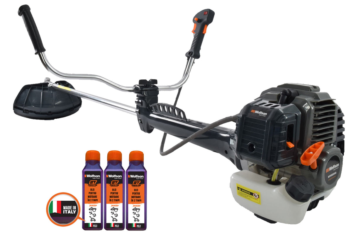 Motocoasa de umar cu Anti-VIbratii Wolfson Imperio TRXA-8500, 3 CP, 52cc, 7500rpm + 3 ulei 0.1L, 1, atomico.ro