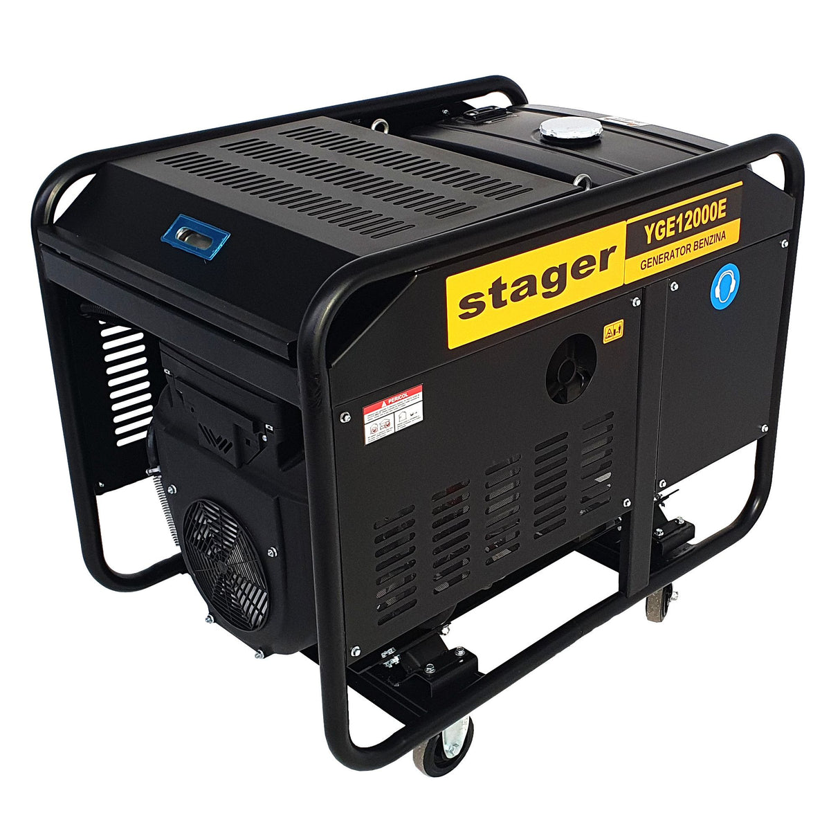Generator open frame 10.0kW, Stager YGE12000E, monofazat, benzina, pornire electrica, 4, atomico.ro
