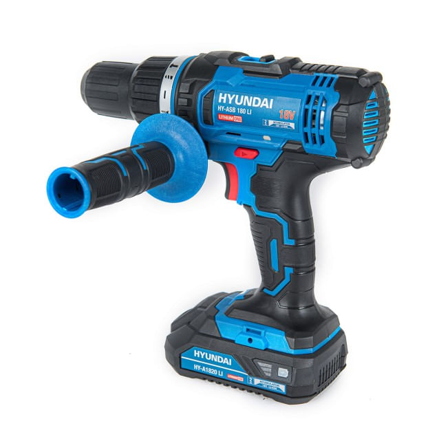 Masina de gaurit cu percutie/insurubat cu acumulator Hyundai HY-ASB 180 LI 18V, 1 acum 2.0Ah, 2, atomico.ro