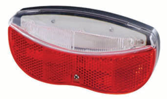 Stop bicicleta Cribo cu 2 LED-uri rosii super bright, 2 x 0.2W, prindere pe portbagaj, vizibilitate 1000 m, 1, atomico.ro
