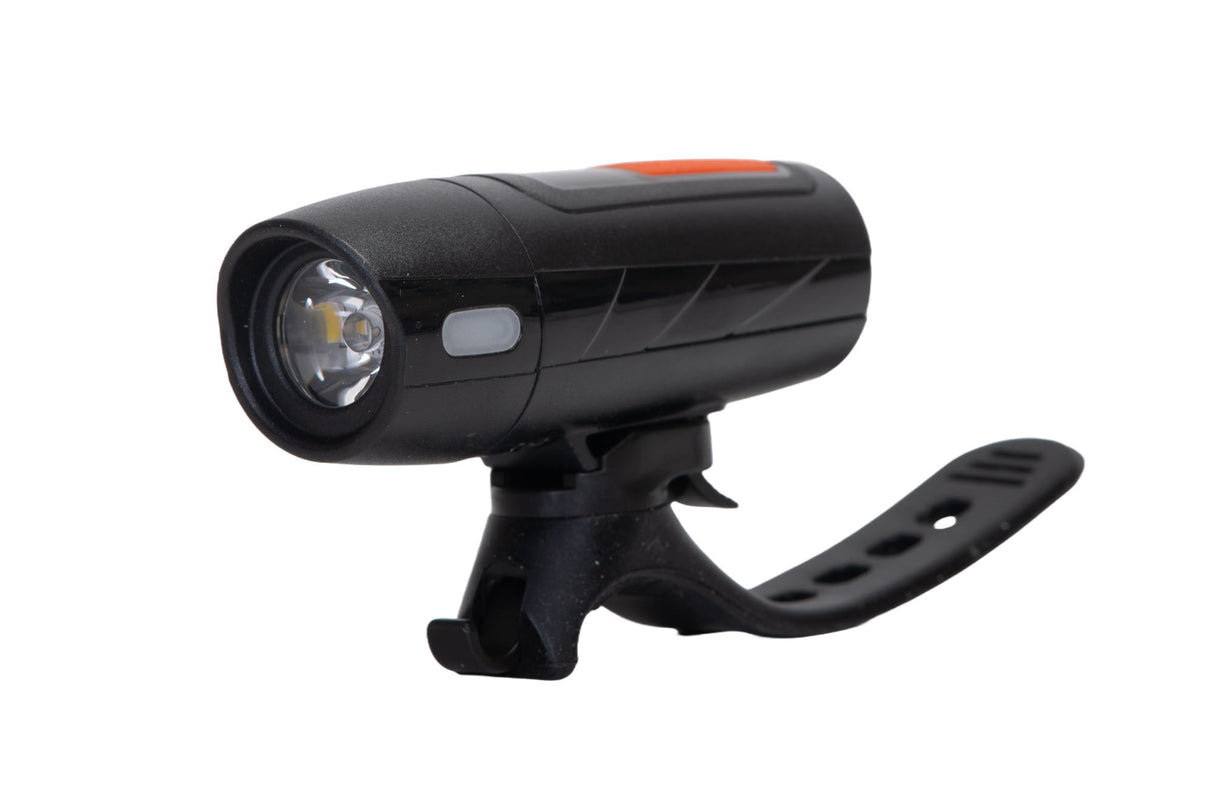 Far LED bicicleta 1x100 lm (reincarcabil USB) + Ham reflectorizant, 7, atomico.ro