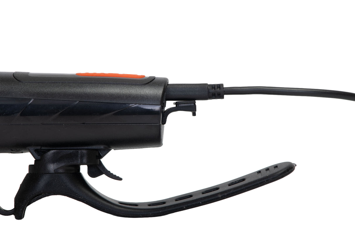 Far LED bicicleta 1x100 lm (reincarcabil USB) + Ham reflectorizant, 5, atomico.ro