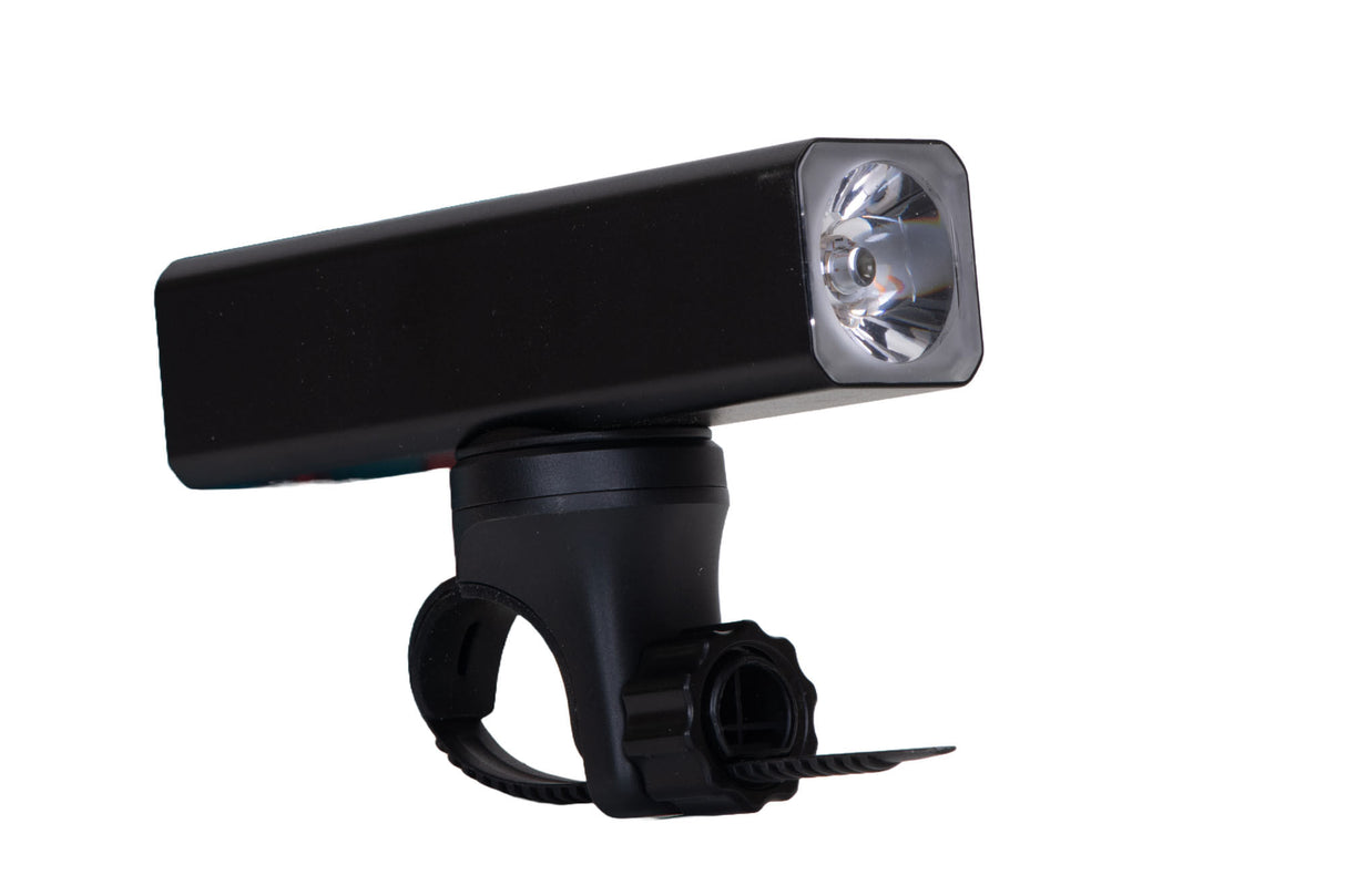 Far LED pentru bicicleta 1X1500Lm, eincarcabil Usb + Ham reflectorizant, 2, atomico.ro