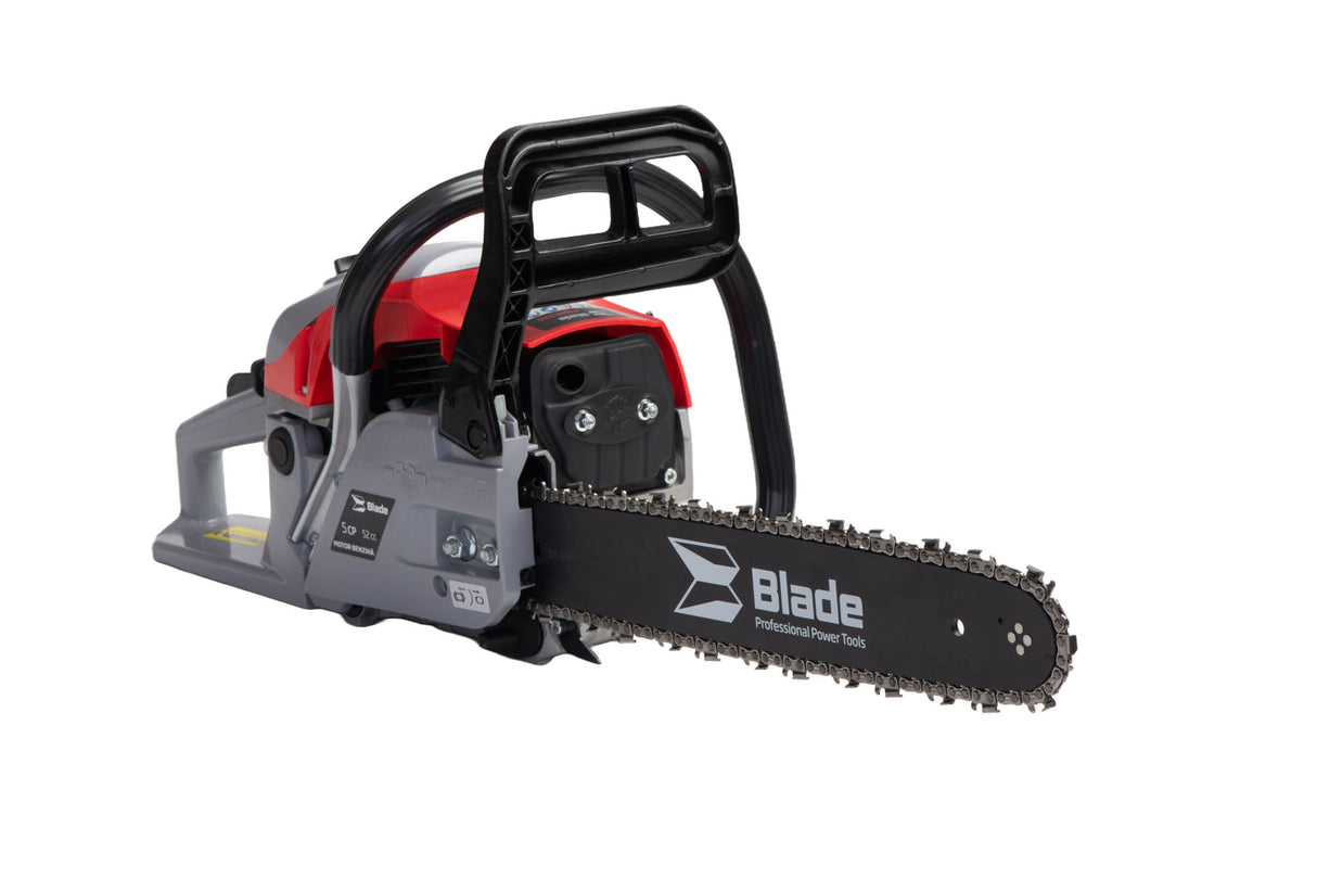 Drujba pe benzina BLADE Alpin 520 - 5CP, 2 lame si 2 lanturi + ulei amestec 0.5L, toporisca fibra Wolfson, 3, atomico.ro