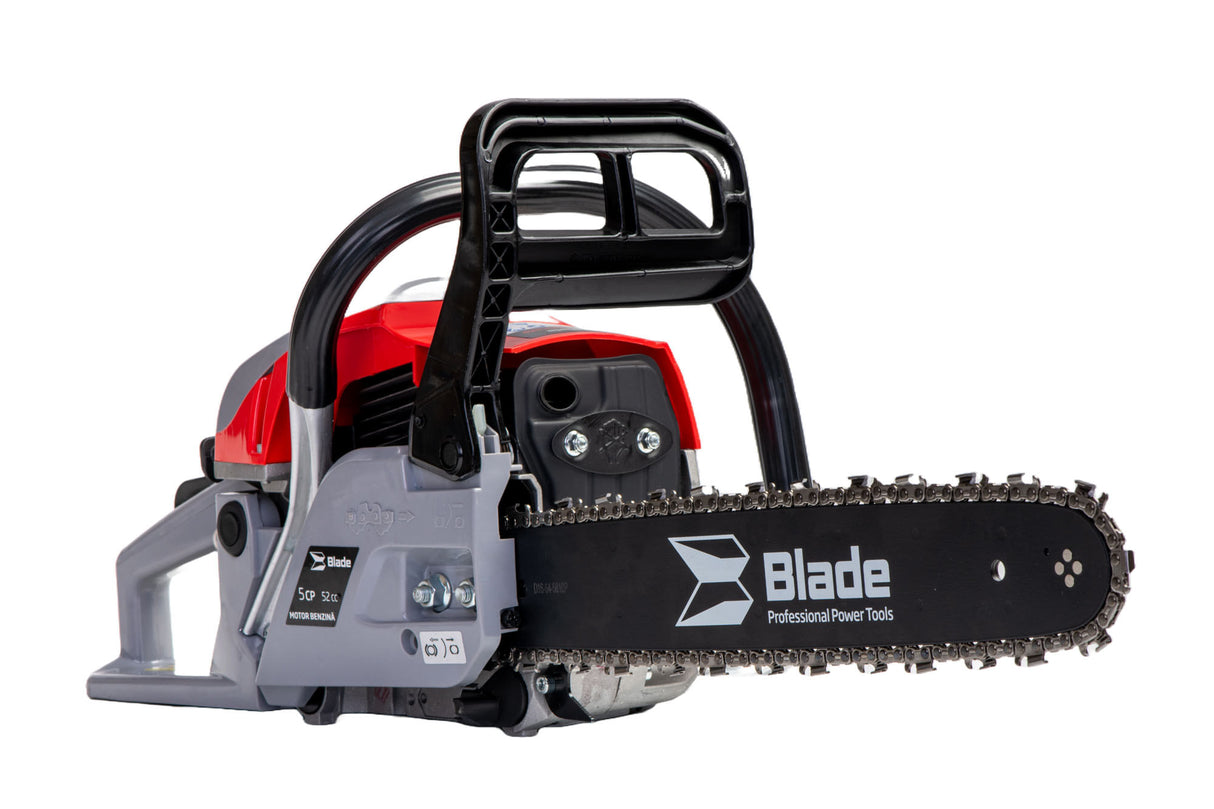 Drujba pe benzina BLADE Alpin 520 - 5CP, 2 lame si 2 lanturi + toporisca fibra Wolfson, 2, atomico.ro