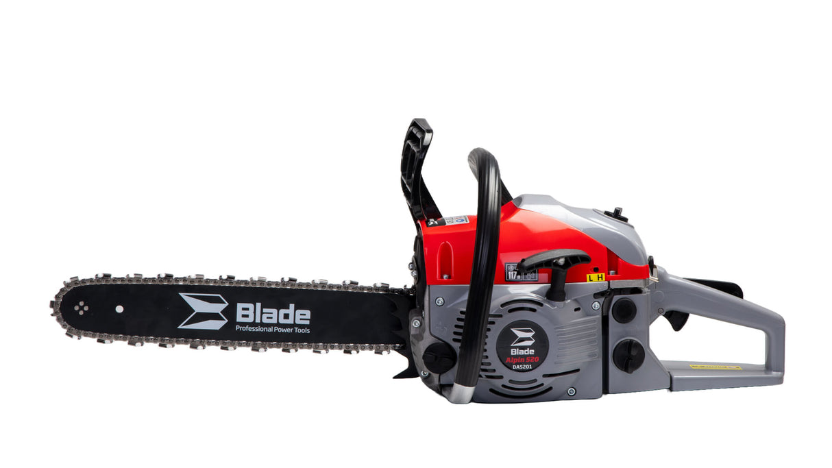 Drujba pe benzina BLADE Alpin 520 - 5CP, 2 lame si 2 lanturi + toporisca fibra Wolfson, 3, atomico.ro