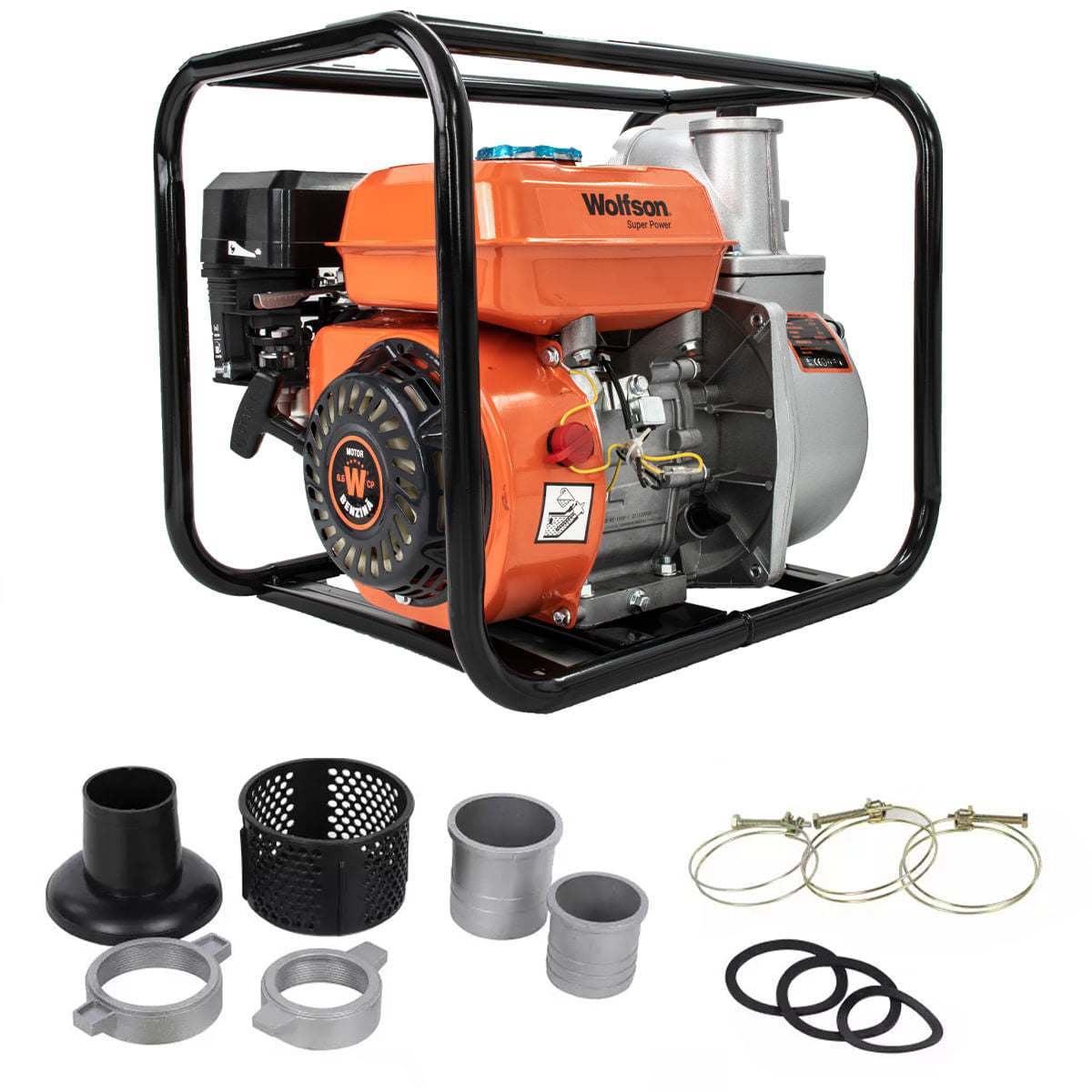 Motopompa apa WOLFSON WT-30, 3 toli, 6.5CP, 60000l/h, 5, atomico.ro