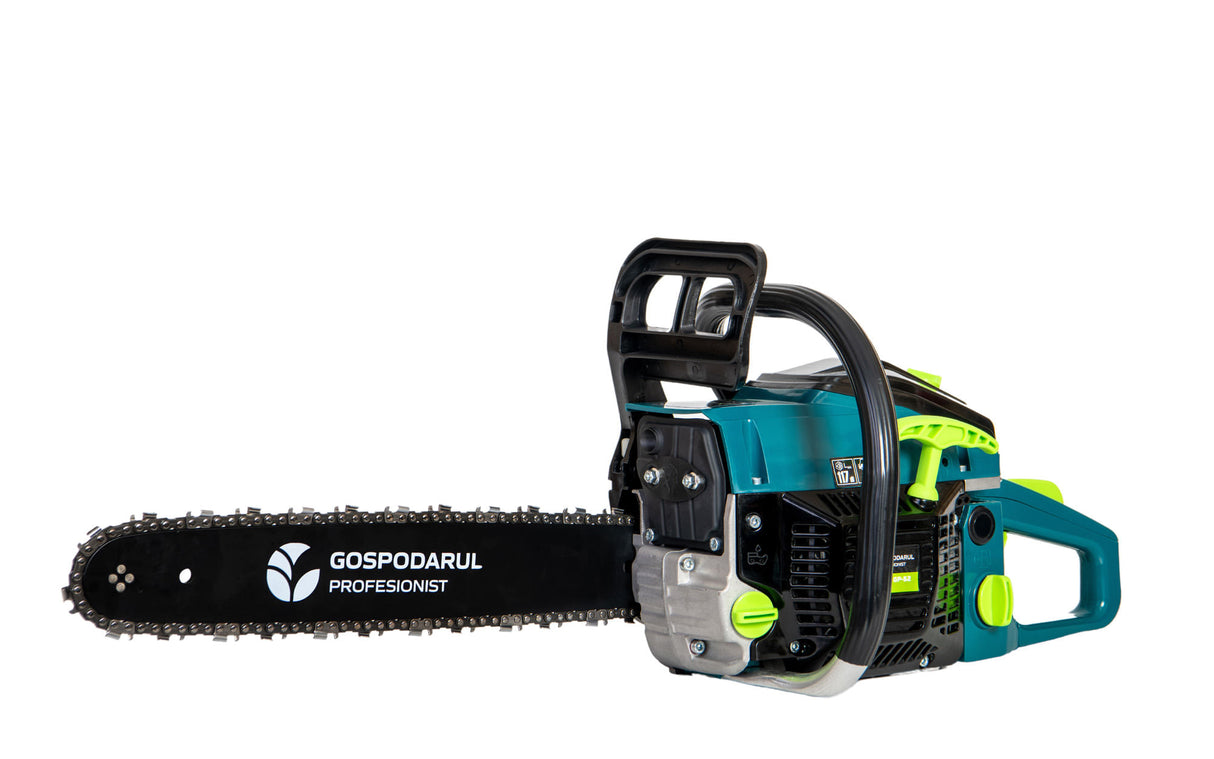 Drujba pe benzina Gospodarul Profesionist POWER 2.7CP, 52cc, lama 40cm, 33 dinti, 2 lame, 2 lanturi, 2, atomico.ro