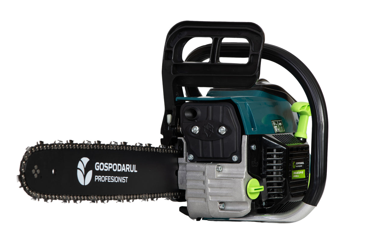 Drujba pe benzina Gospodarul Profesionist GP-5200 - 5 CP, 52cc + toporisca fibra Wolfson, 2, atomico.ro