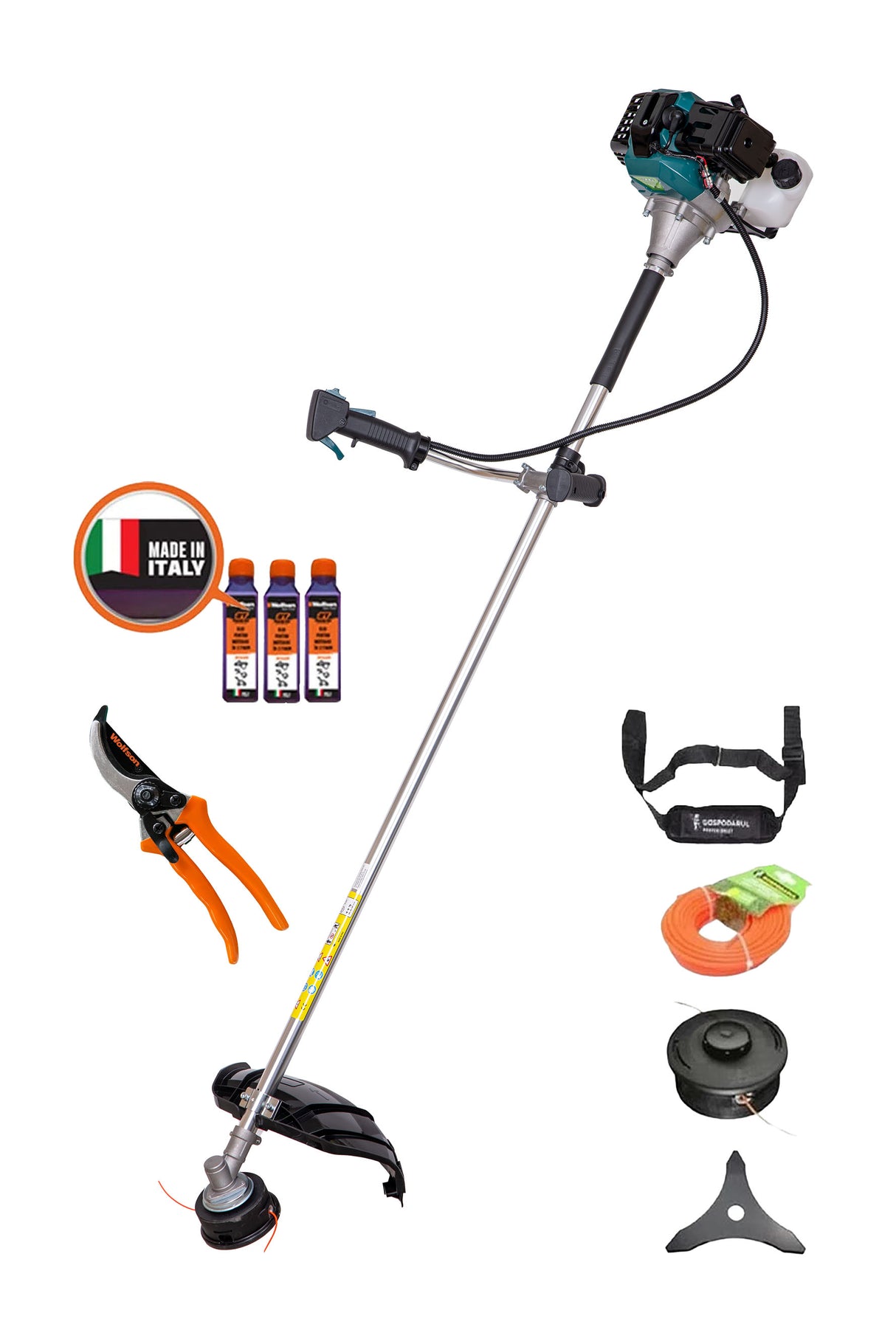 Motocoasa Gospodarul Profesionist 520, 3 CP + fir taietor +3 ulei 0.1L + foarfeca taiere crengi, 1, atomico.ro