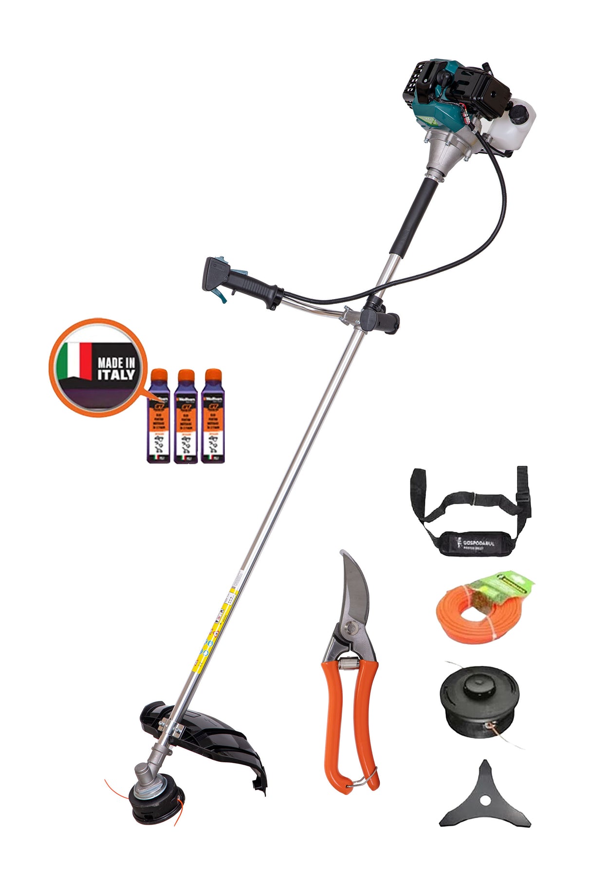 Motocoasa Gospodarul Profesionist 520, 3 CP + fir taietor +3 ulei 0.1L + foarfeca taiat via, 1, atomico.ro