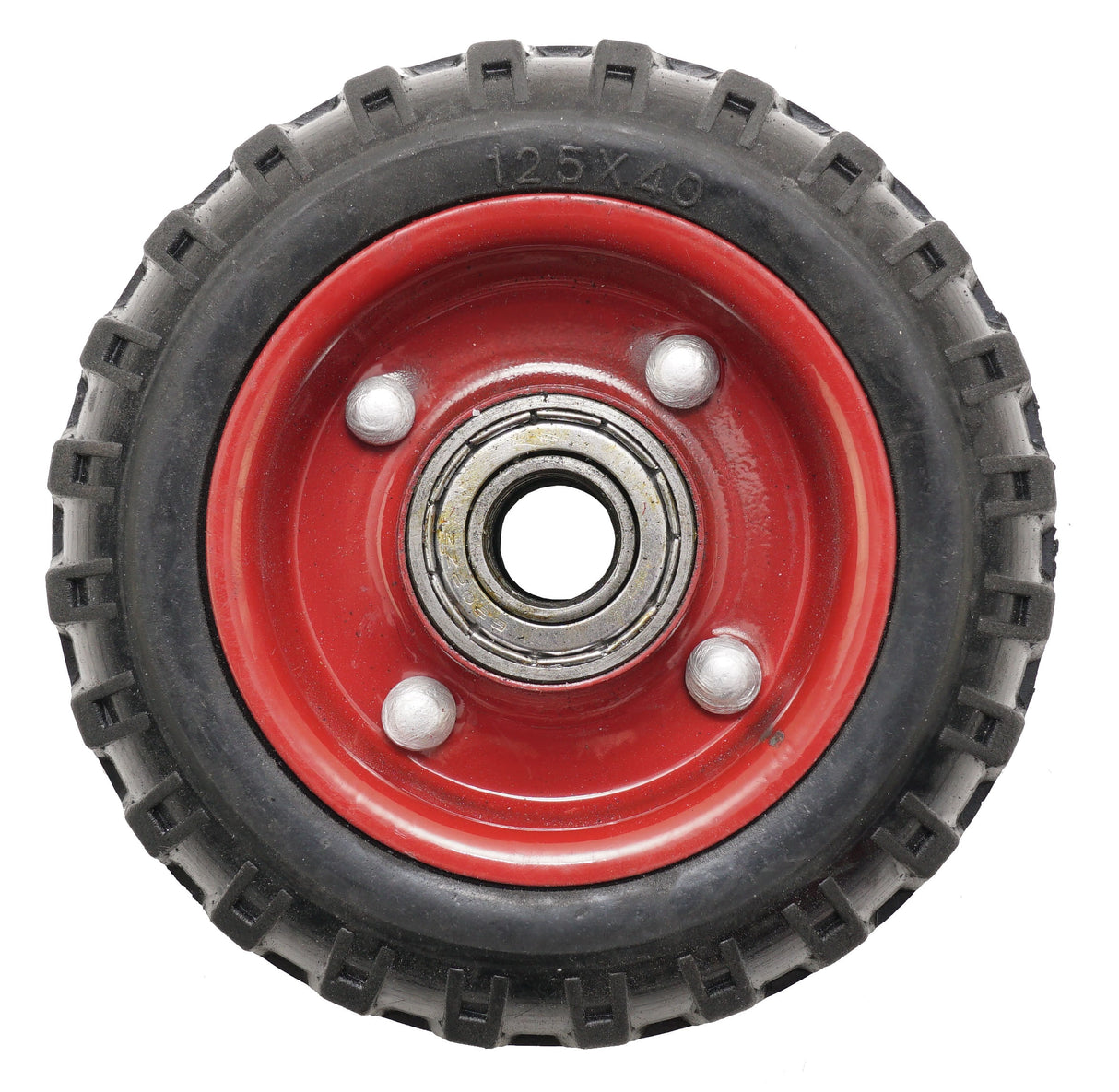 Roata carucior - mica - cauciuc brut striat - rulment - 125x40 5, 1, atomico.ro