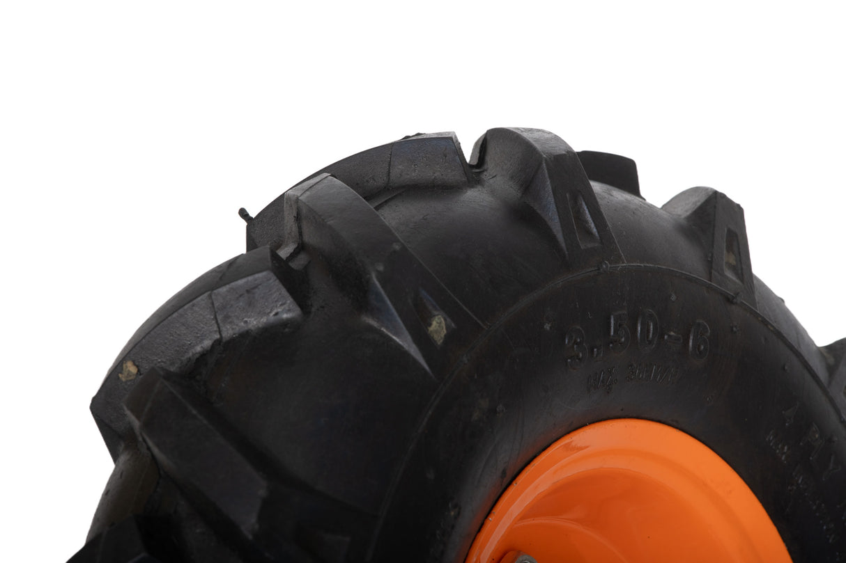 Roata roaba - TT - ax 20mm - rulment - crampoane - 3.50-6 4PR, 4, atomico.ro