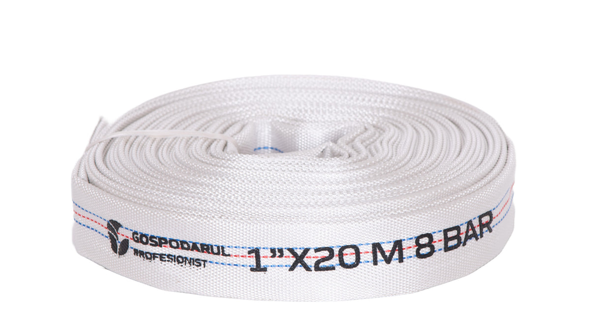 Furtun pompieri - pvc panzat - 1" - ø 25mm - 8 bar - tip d - 20m, 1, atomico.ro