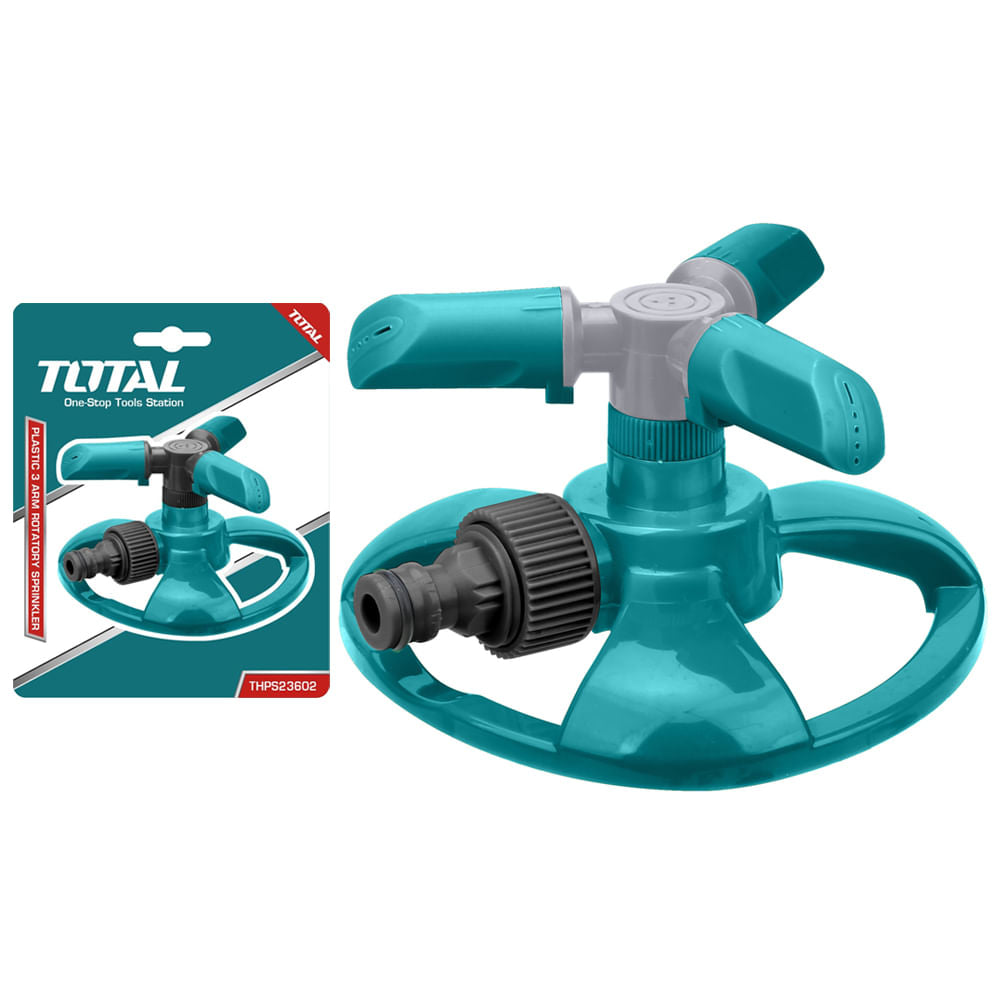 Aspersor rotativ TOTAL cu 3 brate, dimensiune 16.5x14x8cm, 2, atomico.ro