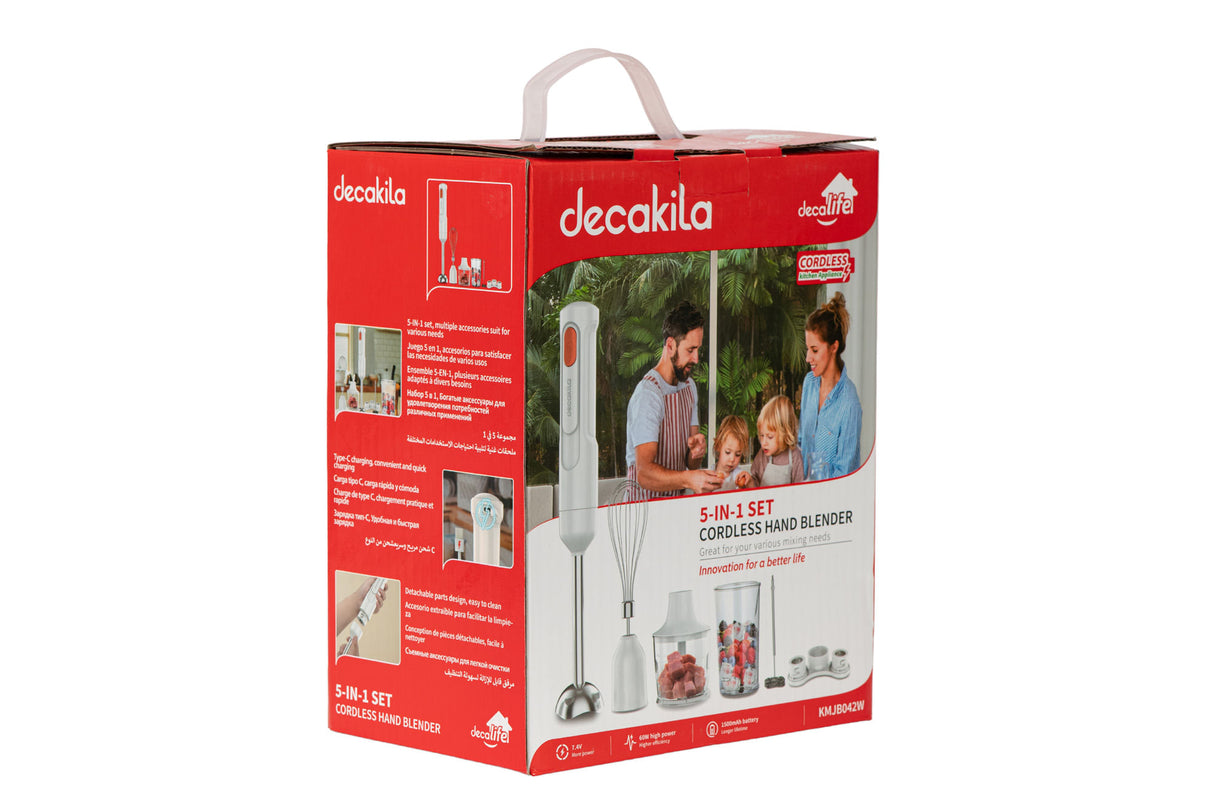 Blender vertical fara fir Decakila cu tocator, 60W, capacitate 500ml, 4, atomico.ro