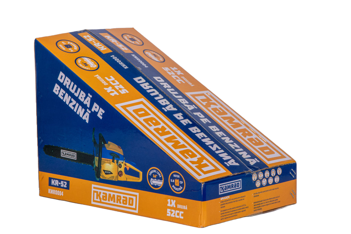 Drujba pe benzina Kamrad KR-52, 5.8 CP, 52CC, 33 dinti, pasul 0.325, 1,5mm, 5, atomico.ro