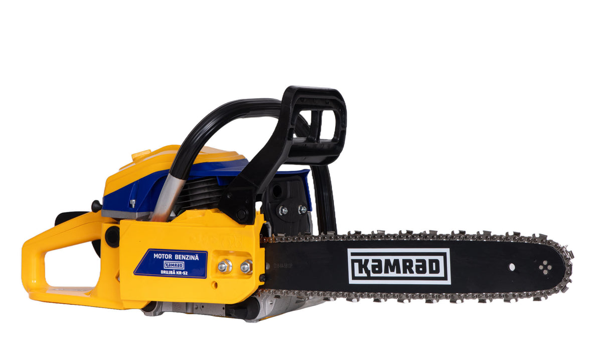 Drujba pe benzina Kamrad KR-52, 5.8CP, 52cc, 2 lame 2 lanturi + toporisca fibra Wolfson, 3, atomico.ro