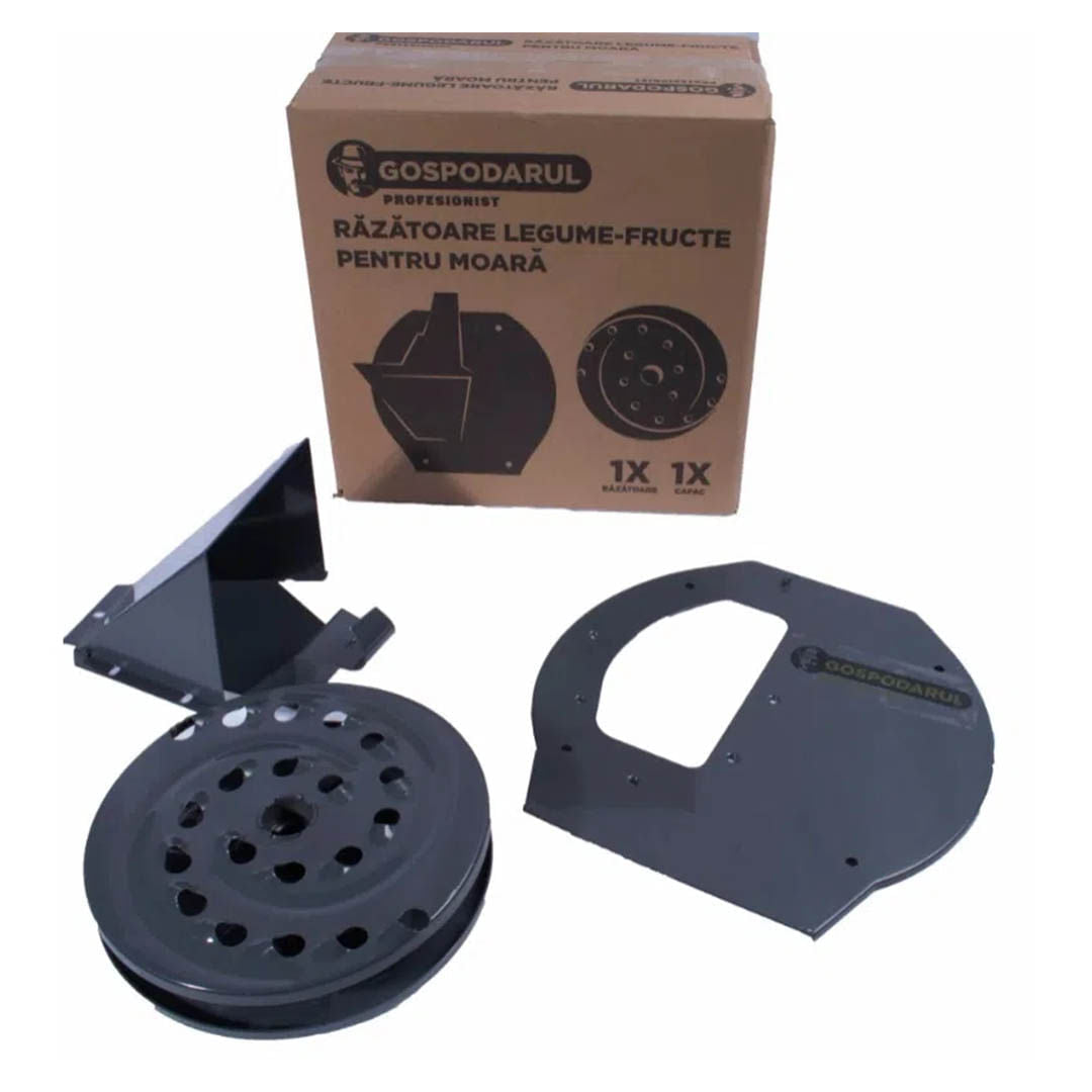 Moara pentru cereale si stiuleti de porumb Kamrad, 3900W, 320 Kg/h + accesoriu fructe si legume, 2, atomico.ro