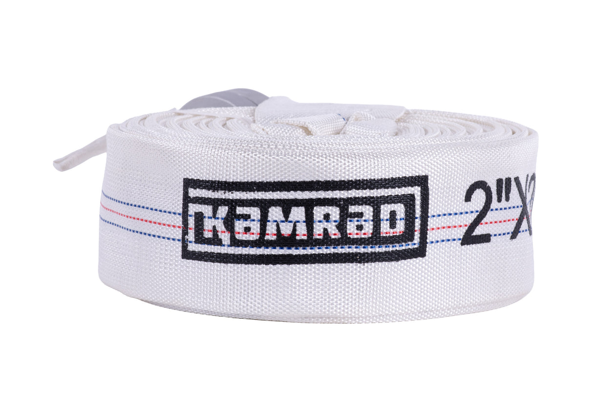 Furtun KAMRAD PVC panzat tip pompieri 2" (50 mm) – 20 m, cu mufe de cuplare, 8 bar, 2, atomico.ro