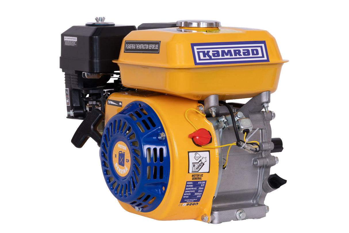 Motor benzina universal KAMRAD KM-200, 7 CP, 4 timpi OHV, ax 20 mm, 5, atomico.ro