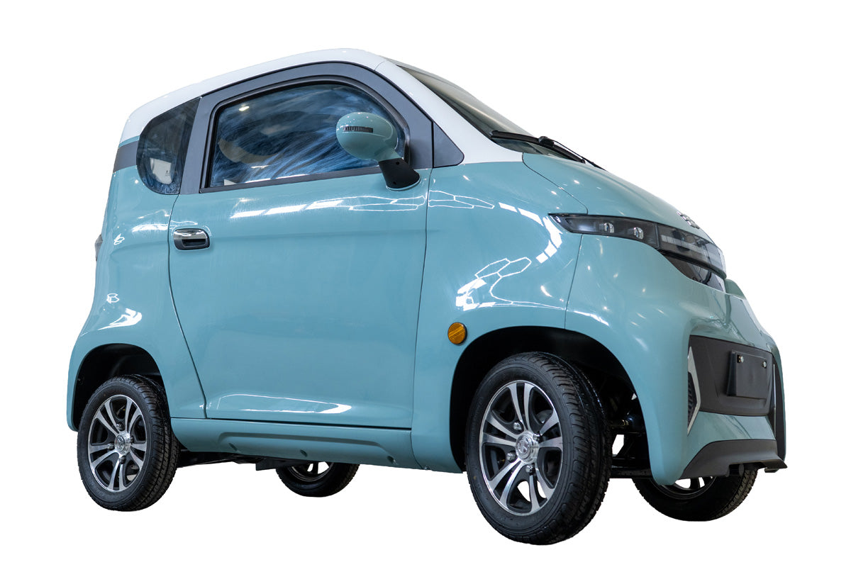 Masina Electrica BLADE CITY Plus 1500W, 25 km/h, autonomie 100 km, Albastru-Alb, 3, atomico.ro