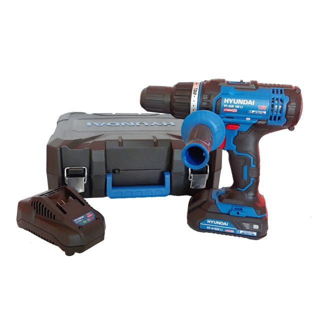 Masina de gaurit cu percutie/insurubat cu acumulator Hyundai HY-ASB 180 LI 18V, 1 acum 2.0Ah, 1, atomico.ro