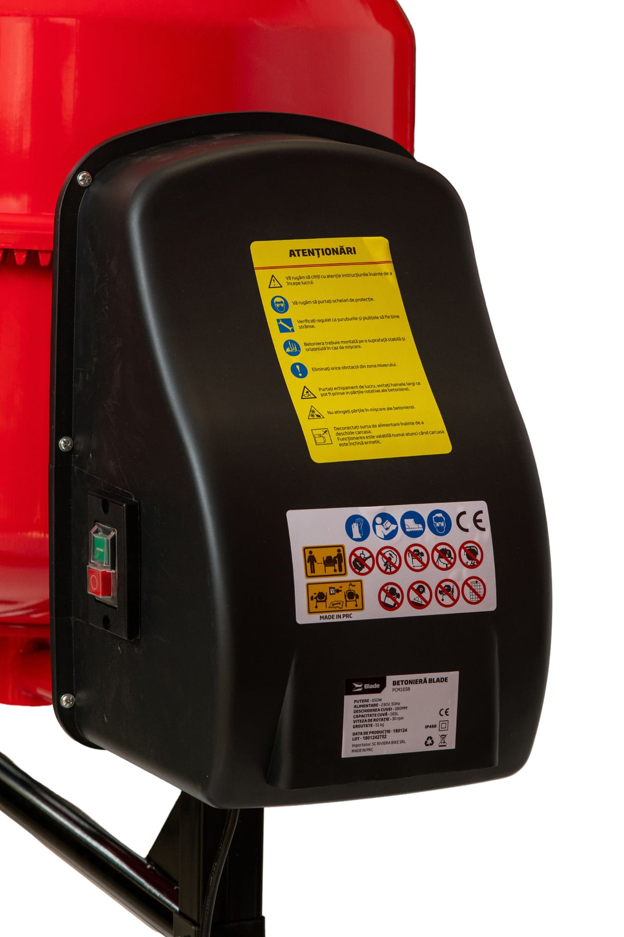 Betoniera semiprofesionala Blade PCM165B, 650W, 165L - Resigilat, 3, atomico.ro