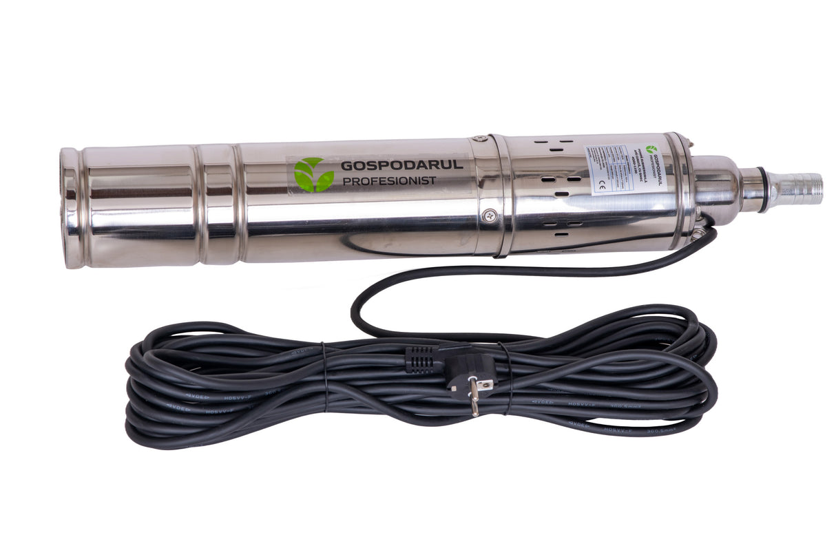 Pompa submersibila pentru apa curata cu snec Gospodarul Profesionist 4QGD 1100W, 1800 l/h, cablu 15m, 4, atomico.ro