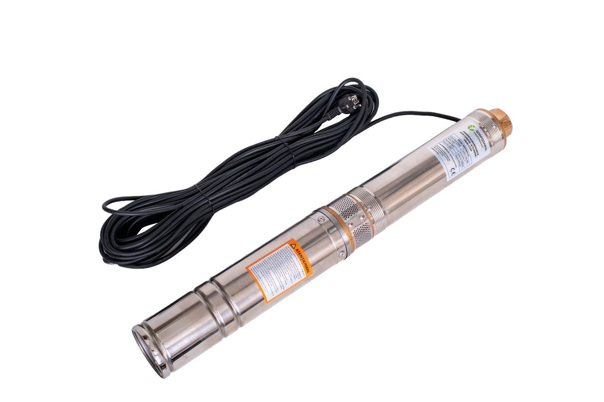 Pompa submersibila apa curata Gospodarul Profesionist 4QJD-1100, 8 turbine POM- 1100W, cablu 25m, 6000 l/h, 2, atomico.ro