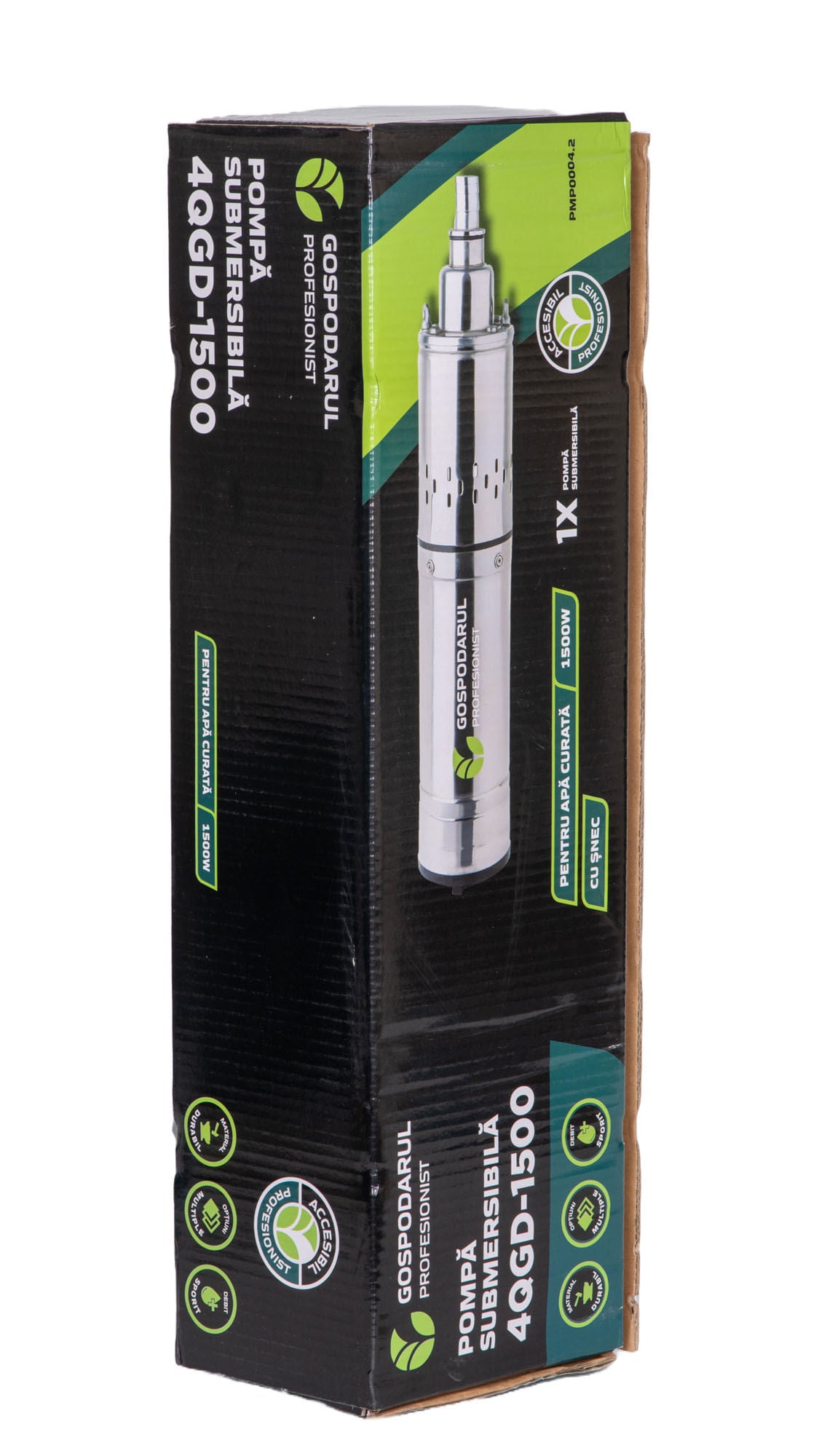 Pompa submersibila Gospodarul Profesionist 1500W, 2400 l/h, cablu 10m, 6, atomico.ro