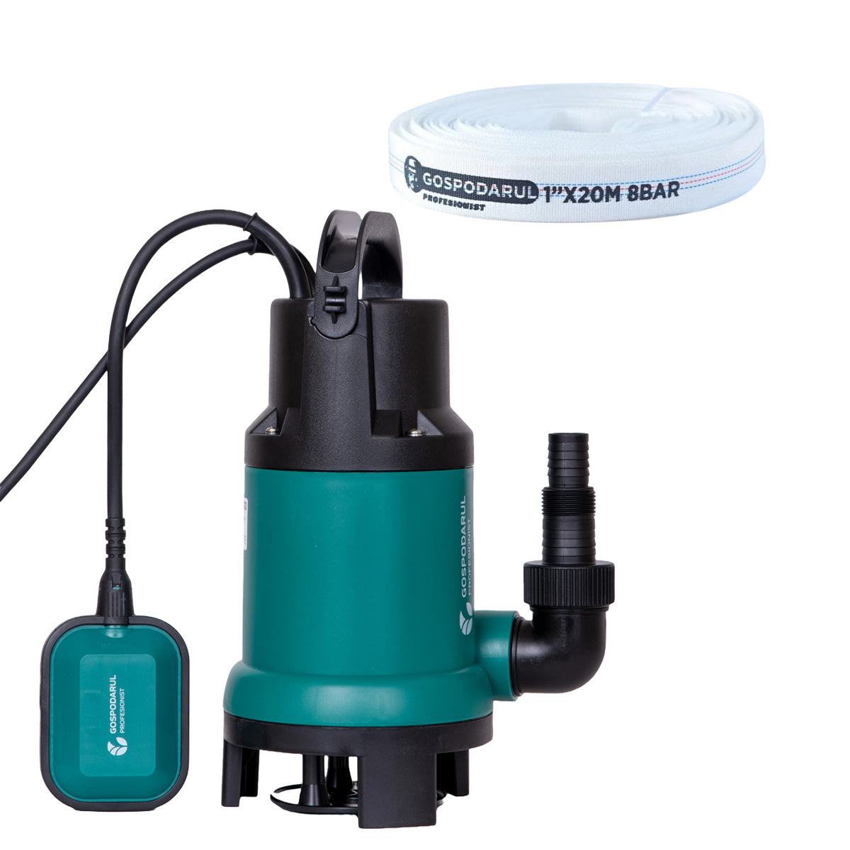 Pompa apa murdara Gospodarul Profesionist QDP-750-F - 750W, 14000 l/h + furtun 20m, 1, atomico.ro