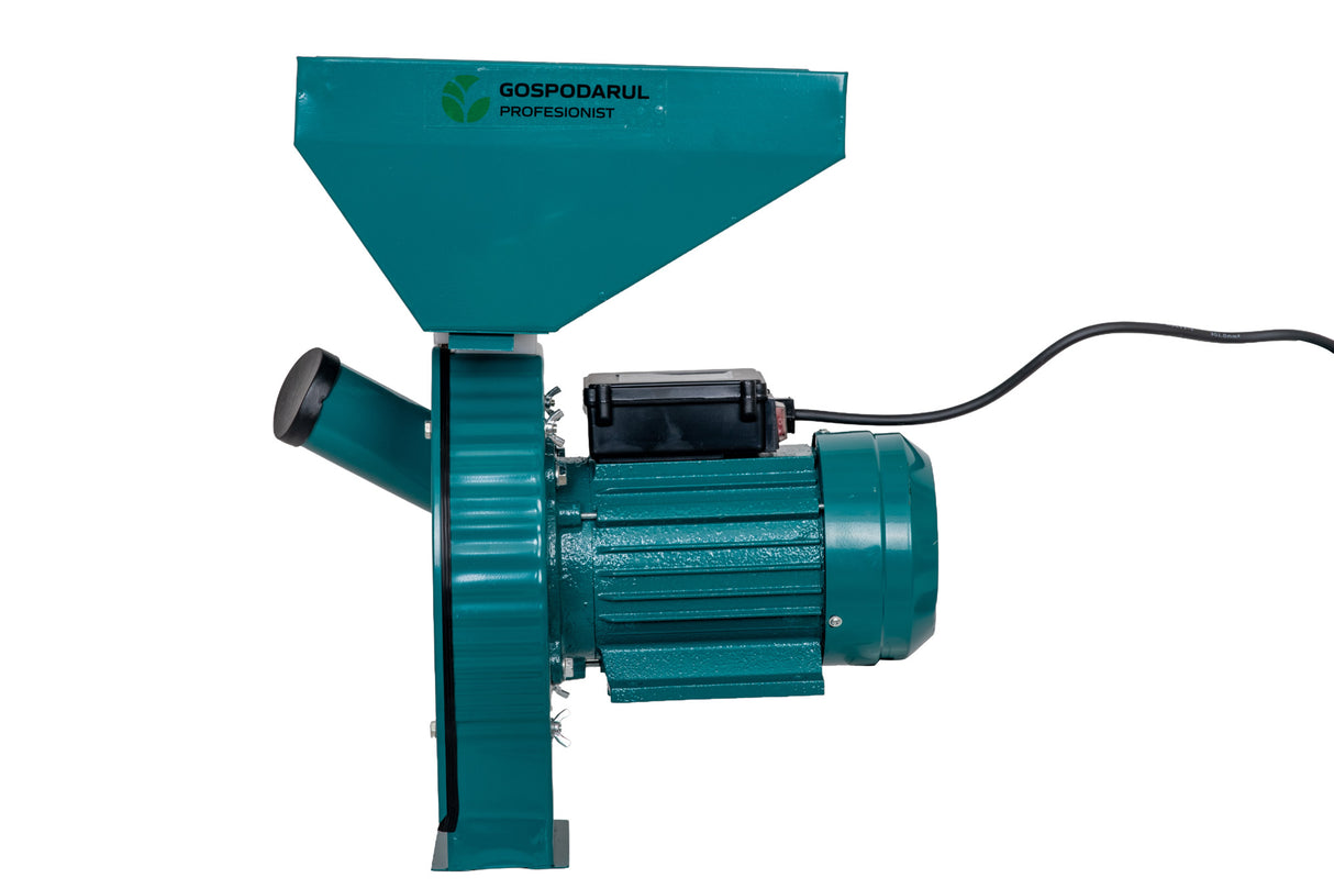Moara cereale si stiuleti cuva mare Gospodarul Profesionist GP-2 - 3900W, 320 kg/h, 3000rpm + accesoriu furaje, fructe si legume, 4, atomico.ro